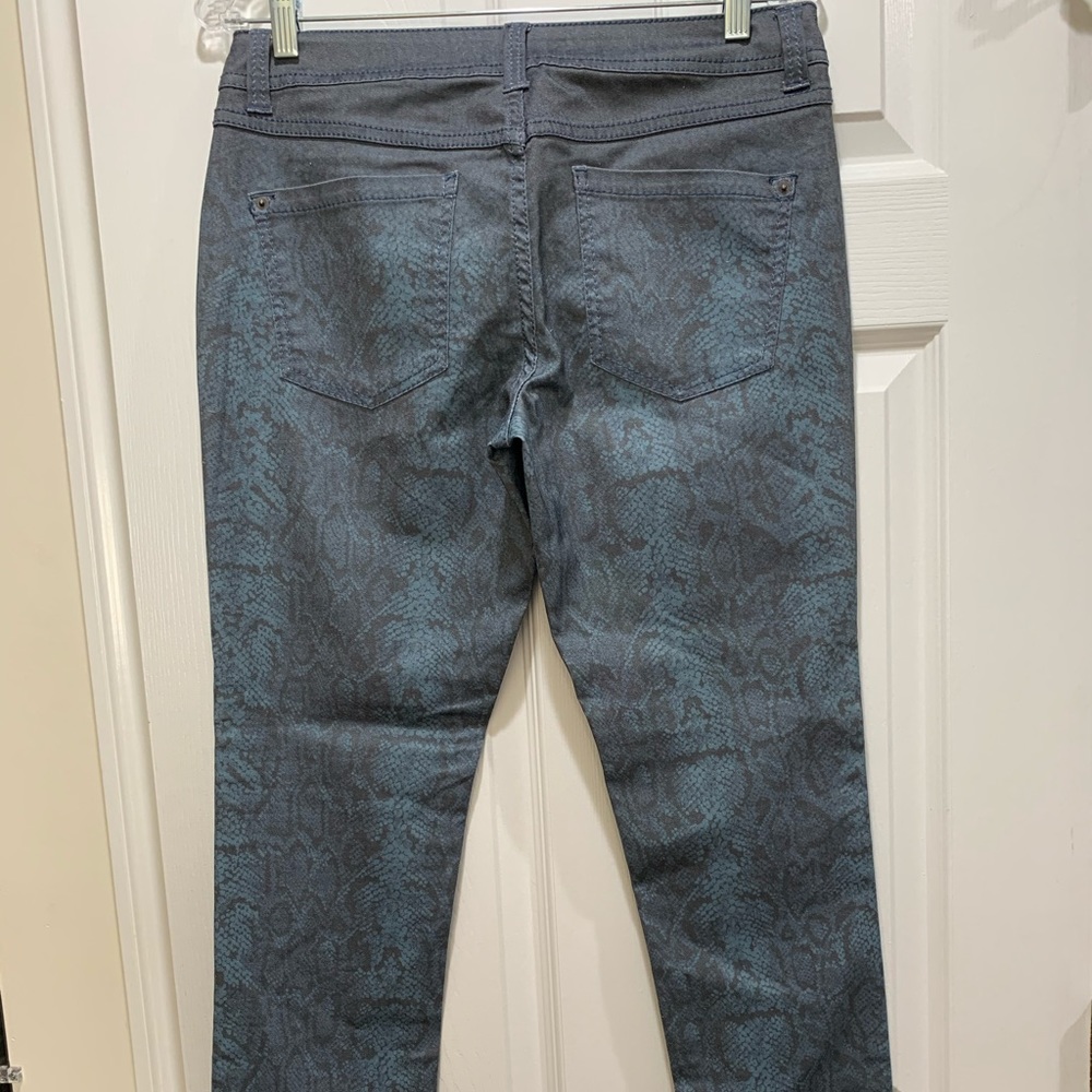 INC Dress Denim Jeans with Snakeskin Print